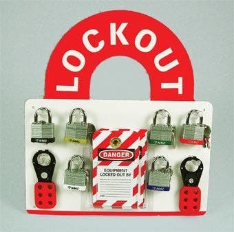 AccuformNMC KST 6-Padlock Lockout Store-Board