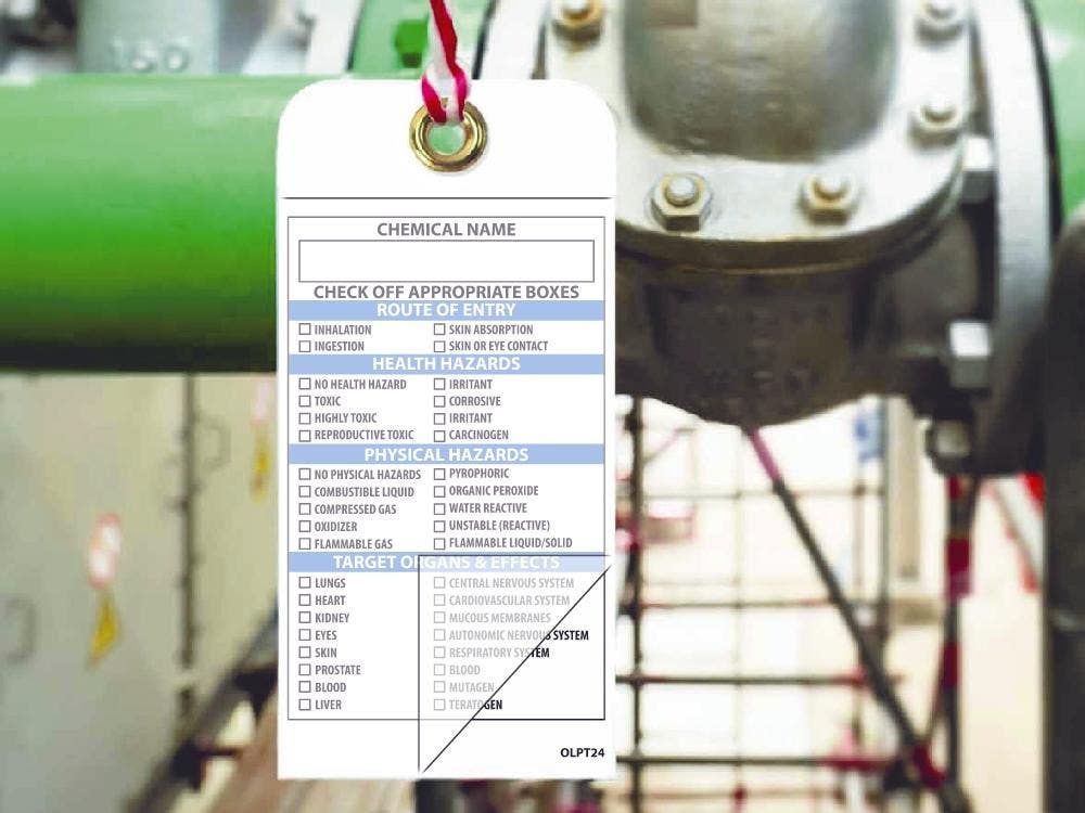 AccuformNMC THS601 Safety Tag, Hazard Communication, 5/Pk