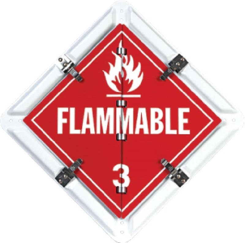 AccuformNMC PH3 Standard Flip File Placard, 8 Placards, Metal