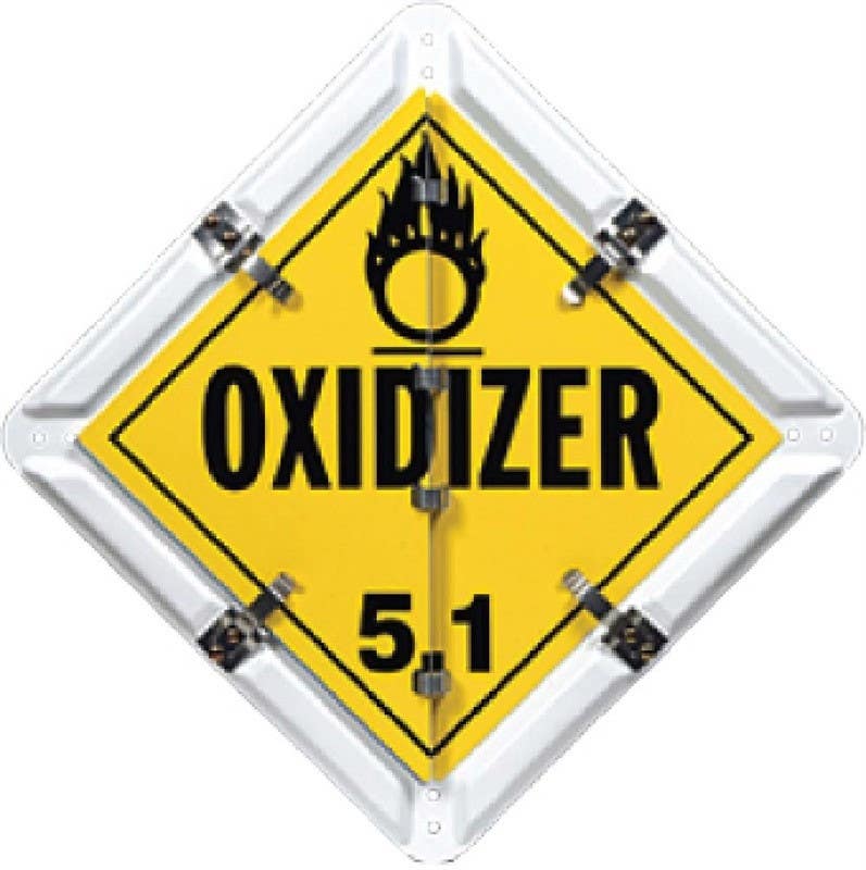 AccuformNMC MPF Standard Legend Flip Placard, 15-Legend, White Frame, 13-3/4" x 13-3/4"