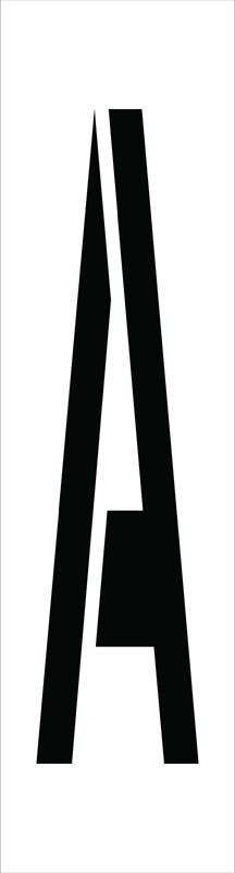 AccuformNMC PML36 Individual Character Stencil 36" Letter Set, A-Z, 28/Pk