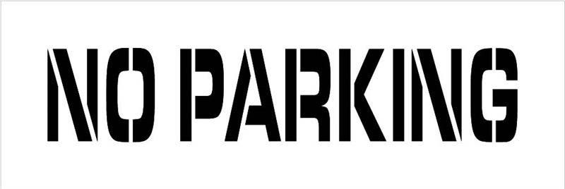 AccuformNMC FMS Parking Area Message Stencil, No Parking
