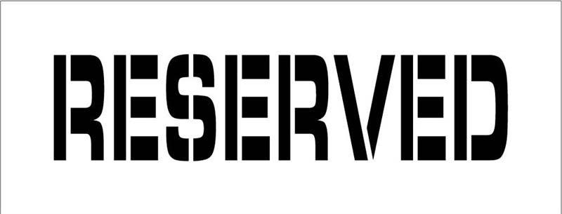 AccuformNMC FMS Safety Stencil, Reserved