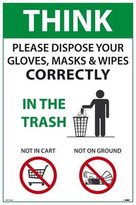 AccuformNMC PST Think Please Dispose Of Properly Poster