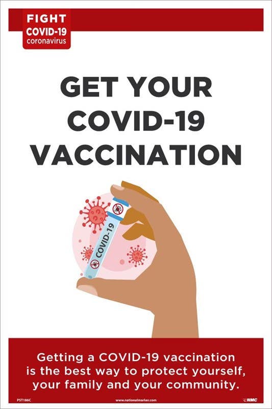 AccuformNMC PST Get Your Covid-19 Vaccination Poster
