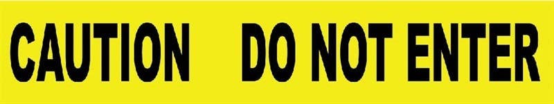 AccuformNMC PT9 Caution, Do Not Enter Barricade Tape, 3 Mil, 3" x 12000"