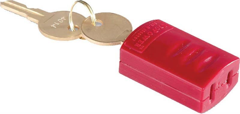 AccuformNMC KDD150 Power Cord Safety Lockout, Keyed Different