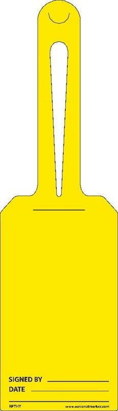 AccuformNMC TAL Loop 'n Strap, Safety Tag, 25/Pk