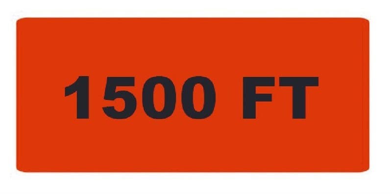 AccuformNMC RU 1500 FT, Roll-Up Sign Overlay, 8" x 22"