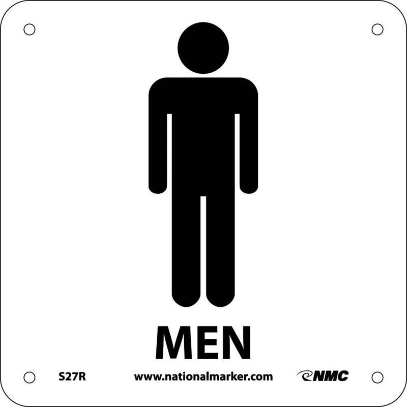 AccuformNMC MRST Restroom Sign, Men's