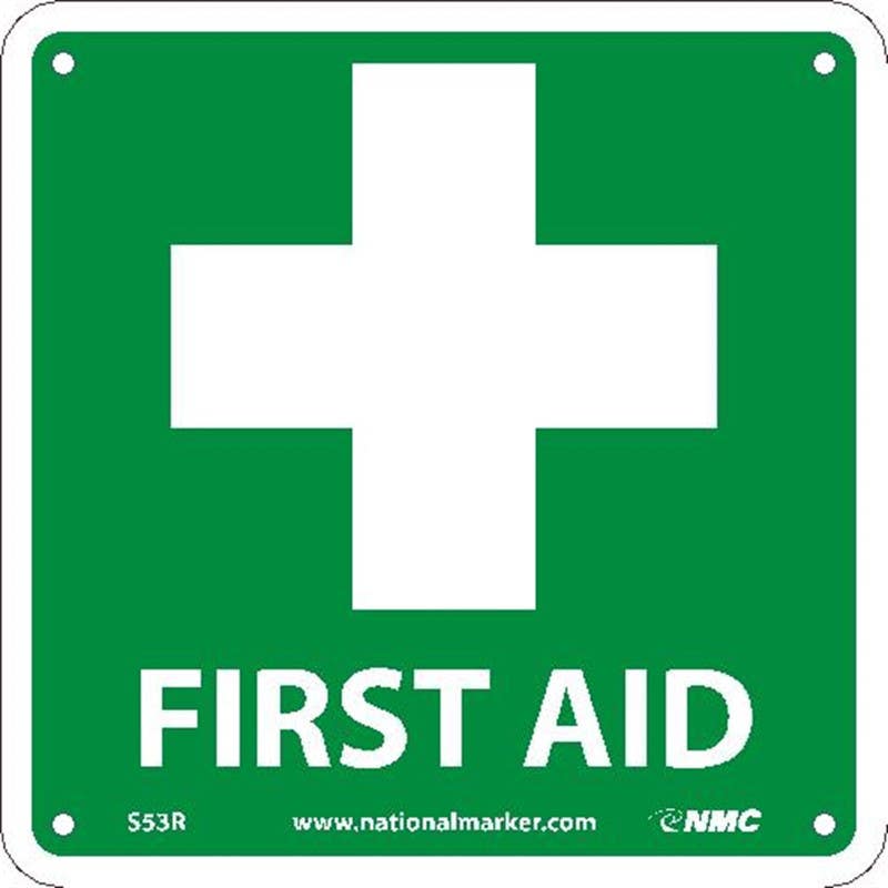 AccuformNMC MFSD Safety Sign, First Aid
