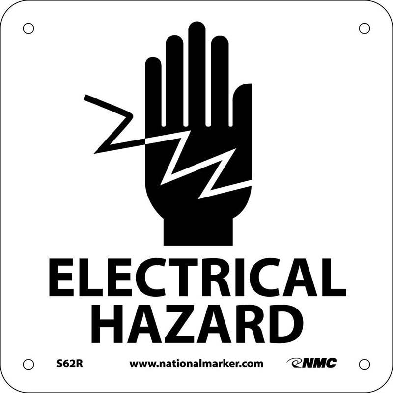 AccuformNMC MELC OSHA Danger Safety Sign, High Voltage Graphic