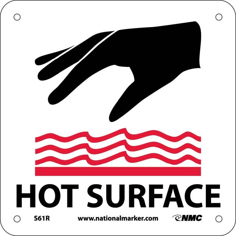 AccuformNMC M ANSI Danger Safety Sign, Hot