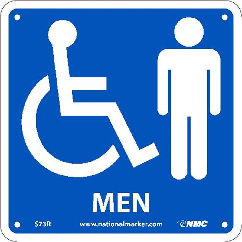AccuformNMC MRST Restroom Sign, Men