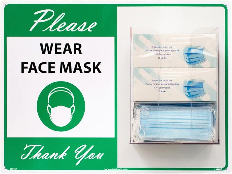 AccuformNMC SB07 Face Mask Station, Face Masks