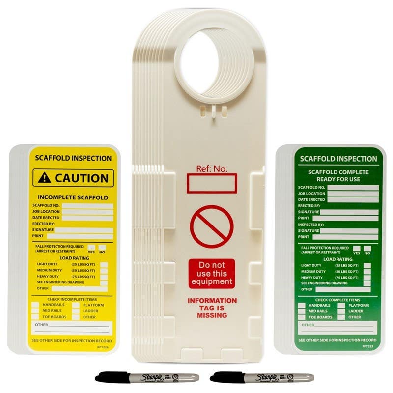 AccuformNMC TSS302 Scaffold Tag Inspection Kit