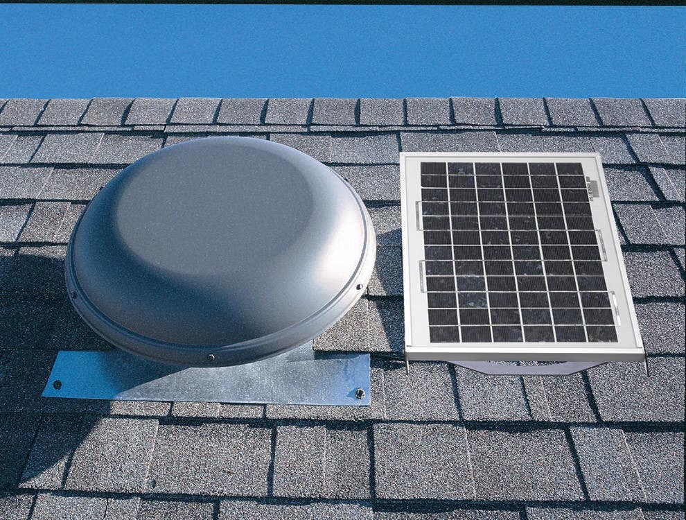 Air Vent Inc. 53510 Solar Power Attic Fan, Roof-Mount