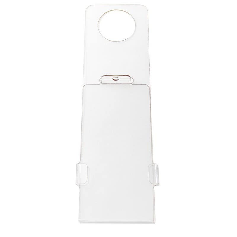 AccuformNMC STH2 Lockable Scaffold Tag Holder, 11.75" x 3.5", .063 Polycarbonate, Holds 7" x 3.5" Tag