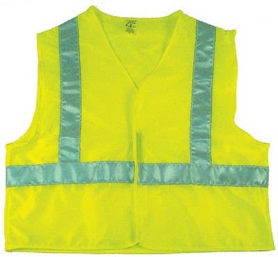 AccuformNMC SV7 Safety Vest, Cloth, Lime w/ Silver Stripes, XL