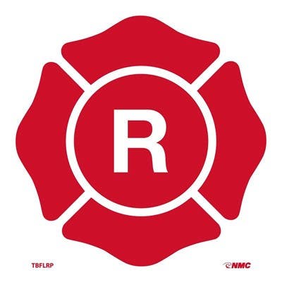 AccuformNMC MFEX Florida Truss Sign, R - For Roofs, 9" x 9"