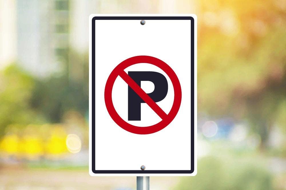 AccuformNMC TM0166 No Parking Sign (Graphic), 18" x 12"