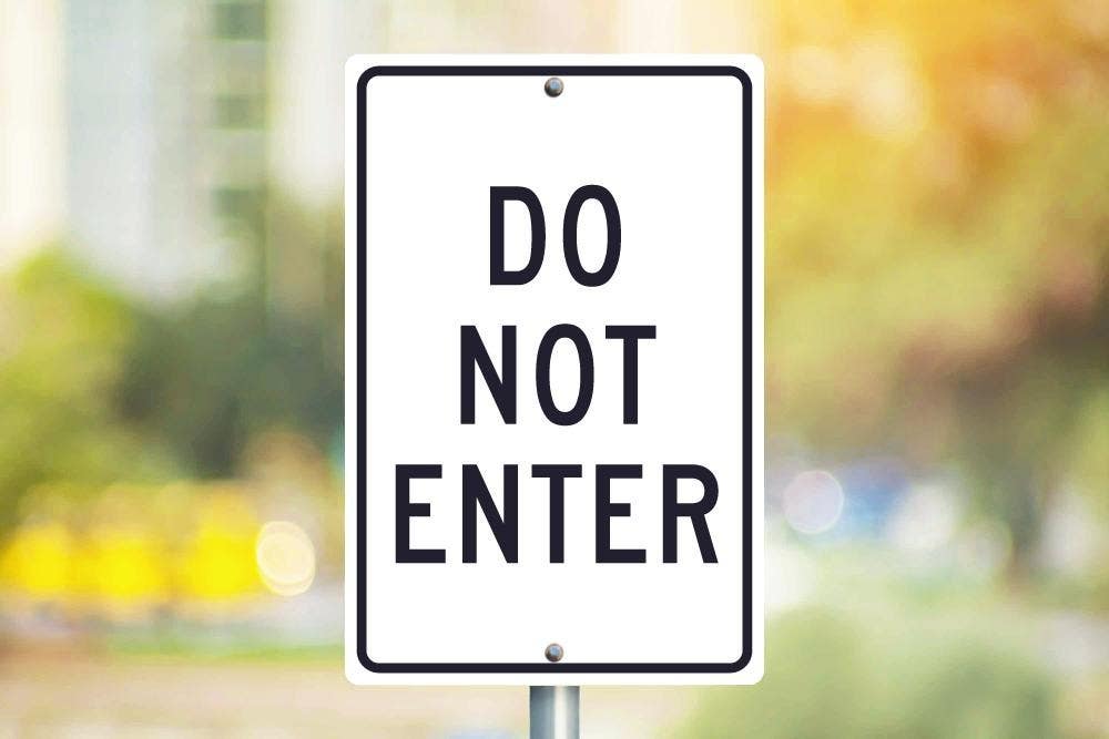 AccuformNMC TM1 Do Not Enter Sign