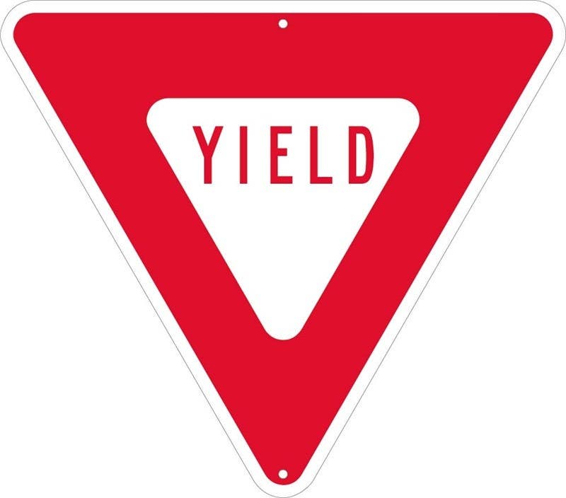 AccuformNMC FRR Traffic Signs, Yield