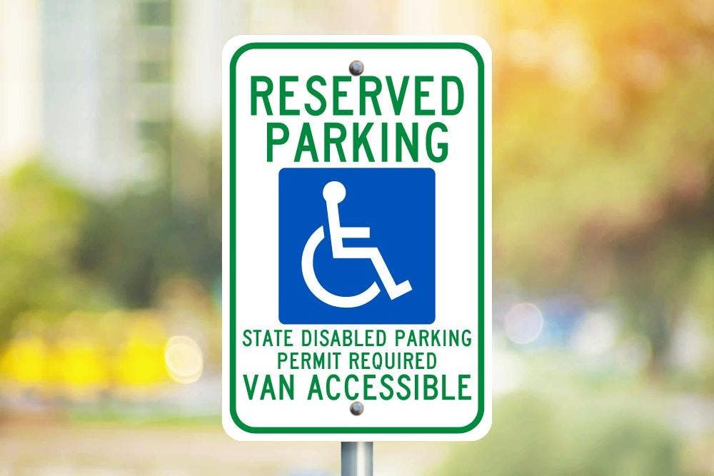 AccuformNMC FRA148RA Federal Signs, Reserved Parking, Engineer Grade Reflective Aluminum (.080), 18" x 12"