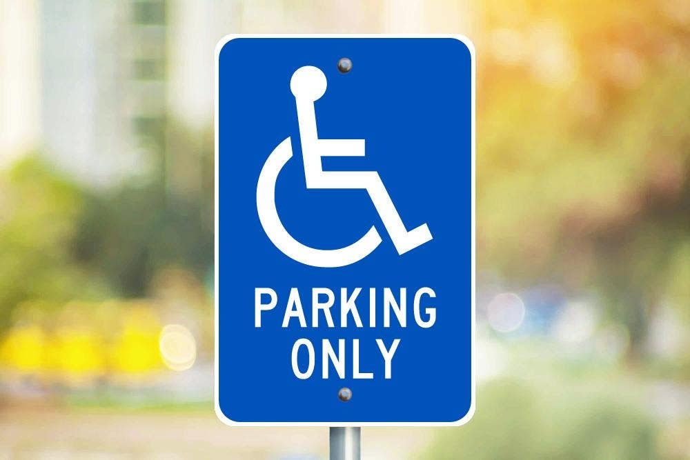 AccuformNMC FRA Parking Only Sign (Graphic), .080 EGP Reflective Aluminum