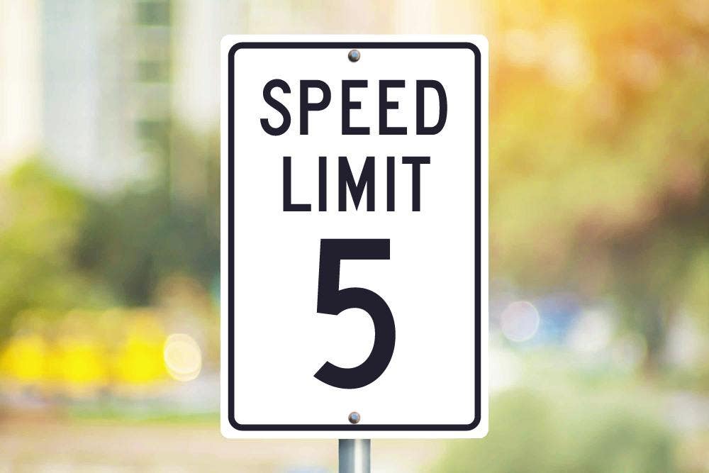 AccuformNMC TM17 Speed Limit 5 Sign, 18" H x 12" W