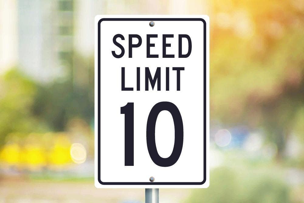 AccuformNMC TM18 Speed Limit 10 Sign, 18" H x 12" W