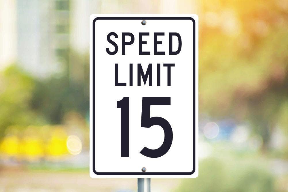 AccuformNMC TM19 Speed Limit 15 Sign, 18" H x 12" W