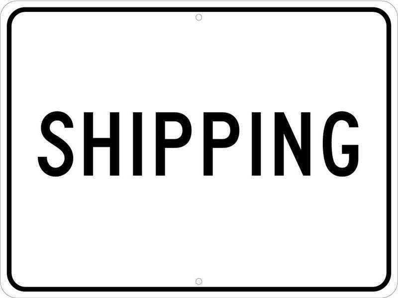 AccuformNMC FRR Facility Traffic Sign, Shipping, 12" x 24"