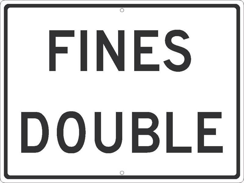 AccuformNMC TM528 Fines Double Sign, 18" x 24"