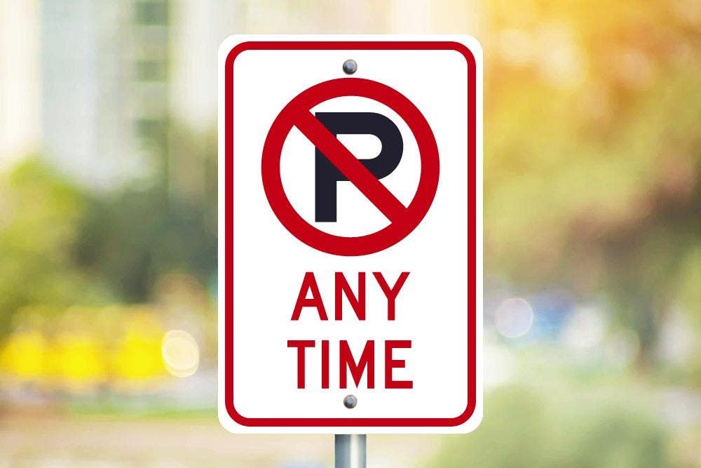 AccuformNMC FRP121RA No Parking Signs, .080 Engineer Grade Reflective Aluminum, 18" x 12"