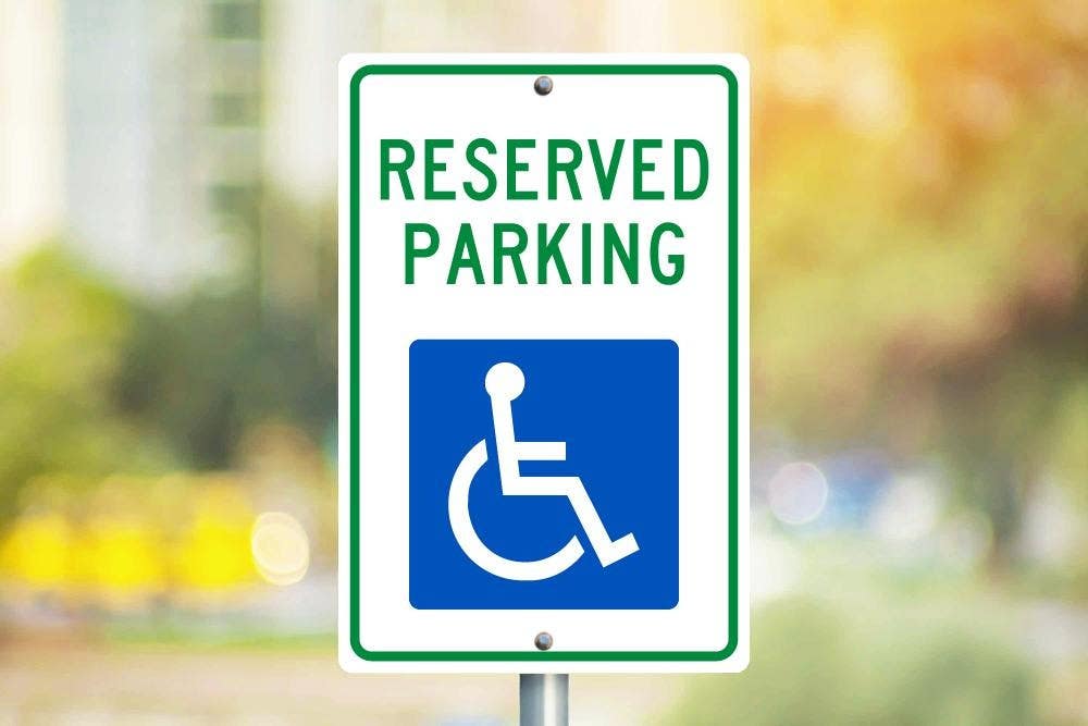 AccuformNMC TM87 Reserved Parking Sign, 18" x 12"