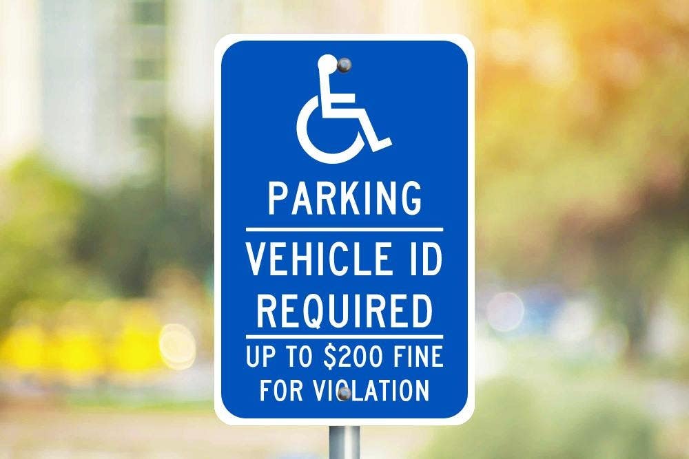 AccuformNMC TMS320 Parking, Vehicle ID Required Sign, 18" x 12"