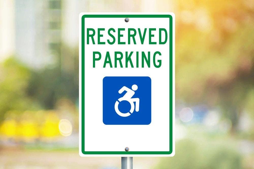 AccuformNMC TMS326 Reserved Parking Sign, 18" x 12"