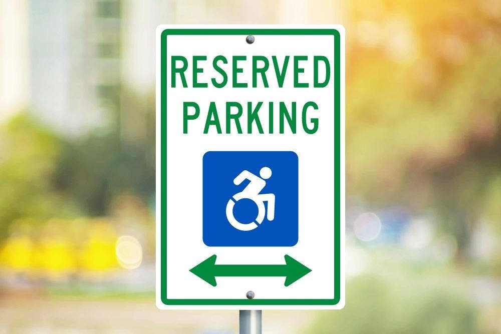 AccuformNMC TMS327 Reserved Parking Sign, 18" x 12"