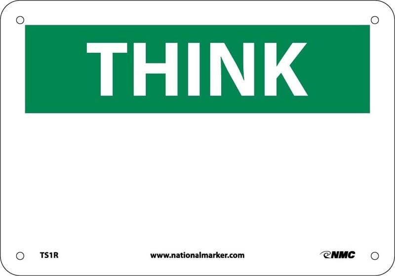 AccuformNMC TS1 Think, (Heading Only) Sign