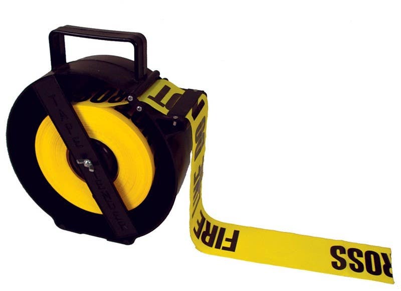 AccuformNMC MPT913 Barricade Tape Dispenser, Black, 10" W x 11-3/4" H x 3-3/4" D