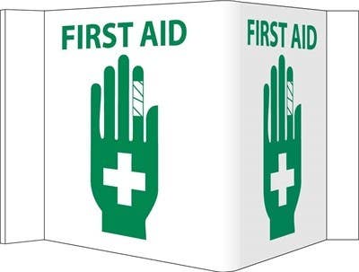 AccuformNMC PSP Projection Sign, First Aid