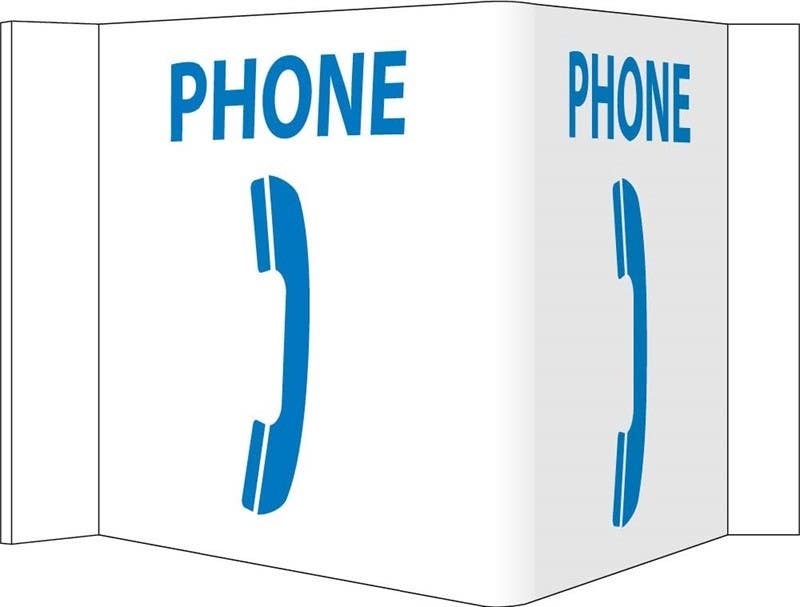 AccuformNMC PSP Projection Sign, Phone