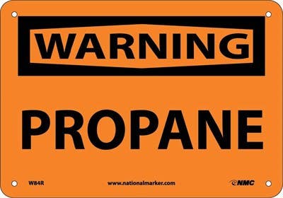 AccuformNMC MCHL OSHA Warning Safety Sign, Propane