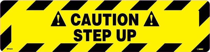 AccuformNMC PSR248 Slip-Gard Step-Style Floor Sign, Caution - Step Up, 6" x 24"