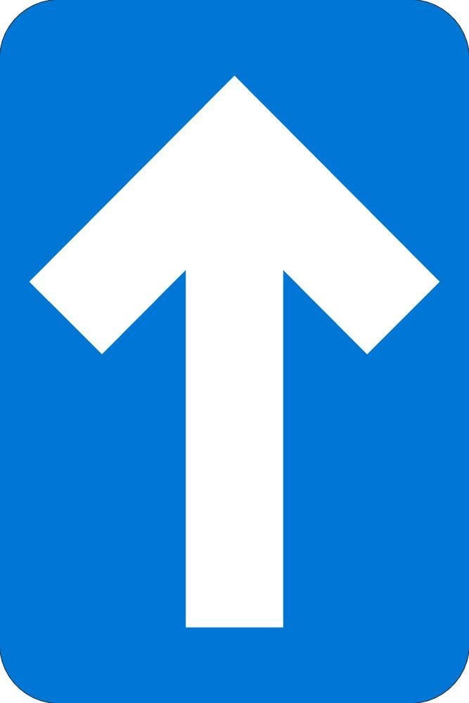 AccuformNMC WFS Directional Arrow Floor Sign (Graphic), 6" x 4", 10/Pk