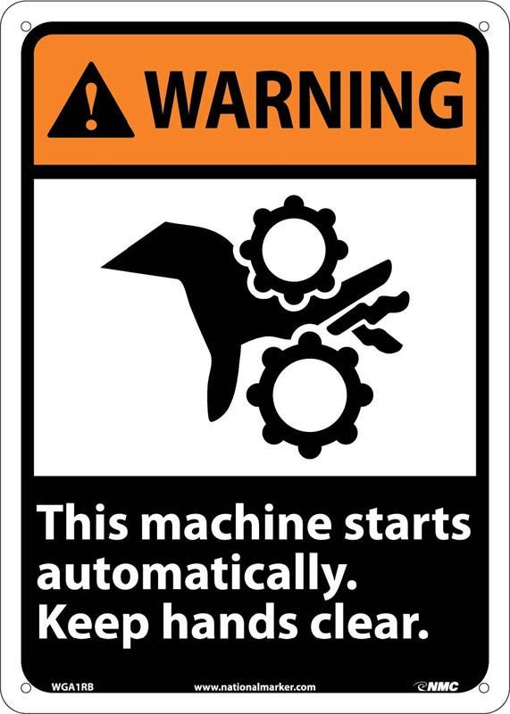 AccuformNMC MRQM ANSI Sign - Automatic Start