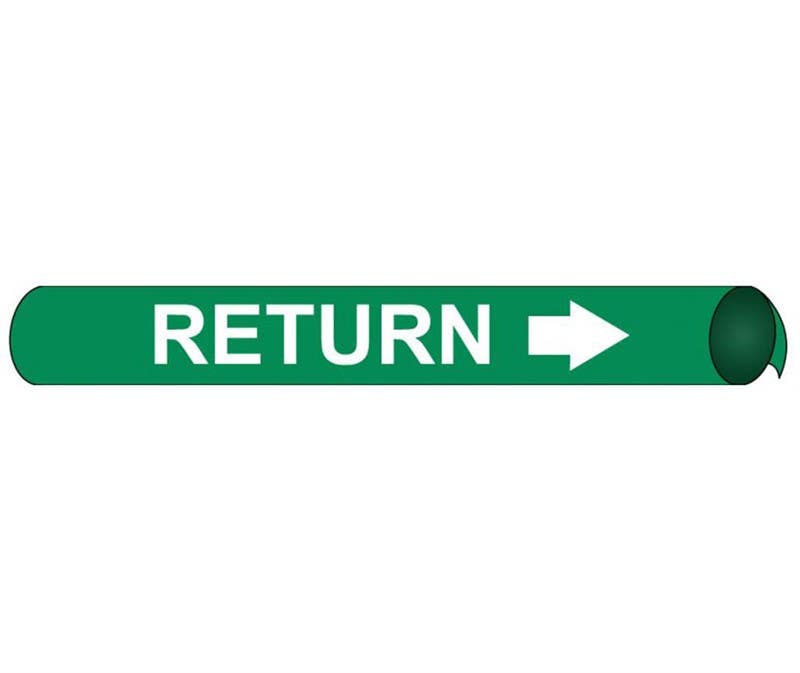 AccuformNMC RPK611 ASME (ANSI) Pipe Marker, Return