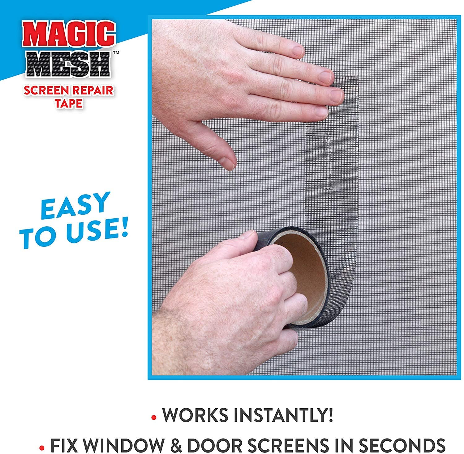 Allstar Innovations MM401112 Magic Mesh Screen Repair Tape, 9-Ft.