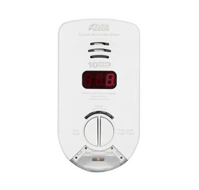 Kidde KN-COP-DP-10YH Plug-in Carbon Monoxide Alarm w/ Sealed Lithium Battery, Digital Display & Escape/Night Light, Hallway